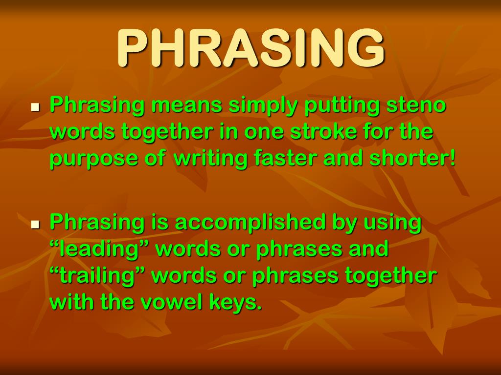 PPT PHRASING PowerPoint Presentation, free download ID6738036