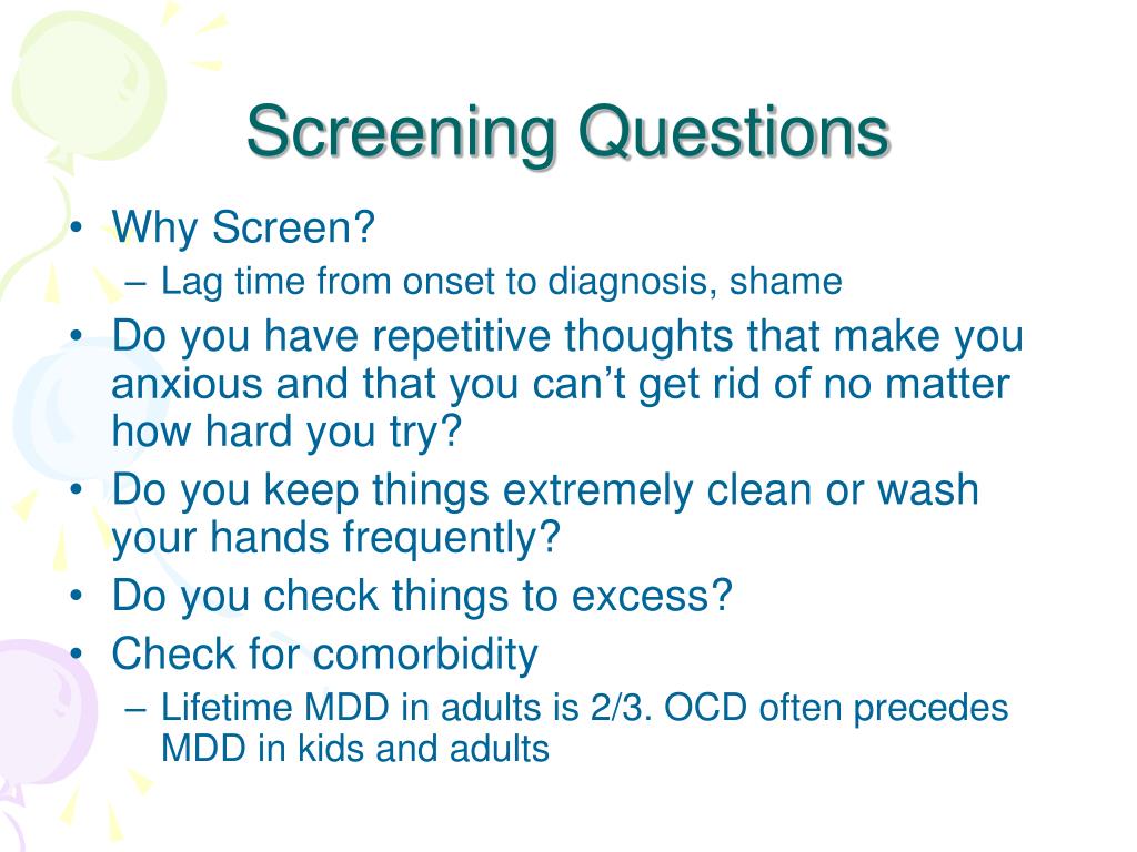 PPT OCD PowerPoint Presentation, free download ID6738828