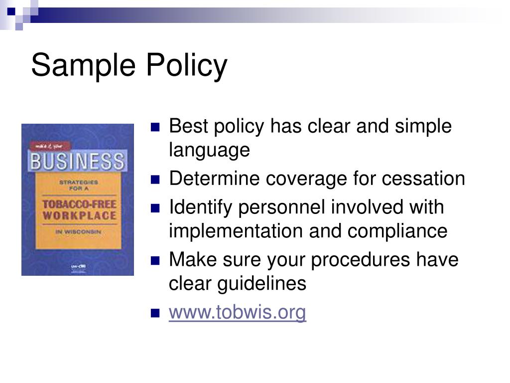 PPT TobaccoFree Workplaces PowerPoint Presentation, free download