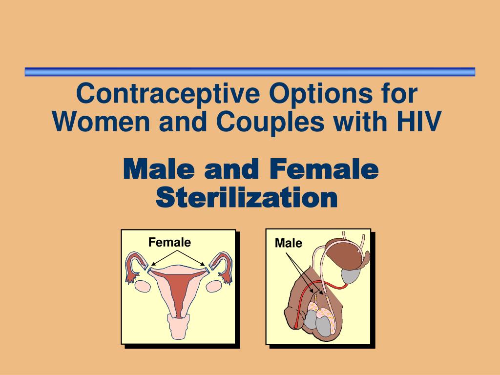 PPT Contraceptive Options for Women and Couples with HIV Male and
