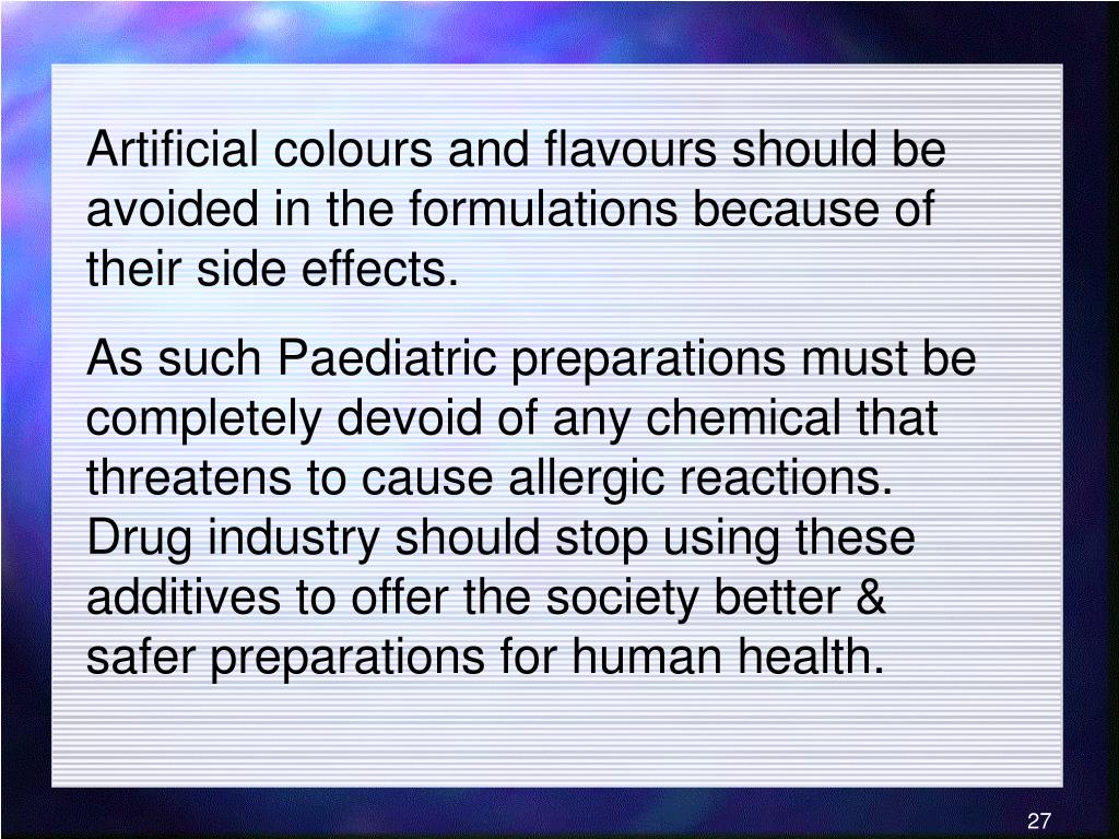 PPT ARTIFICIAL & SYNTHETIC COLOURS AND FLAVOURS AT WORK PowerPoint