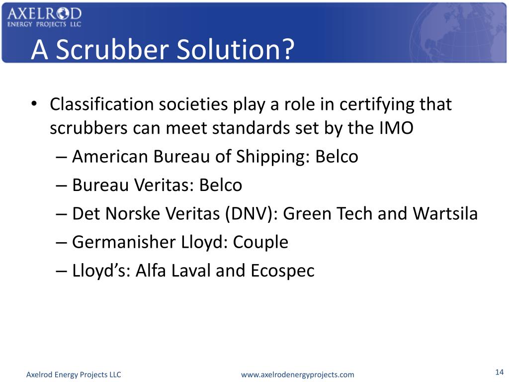 PPT SHIPS AND ECAS WHAT DO SCRUBBERS HAVE TO OFFER? PowerPoint
