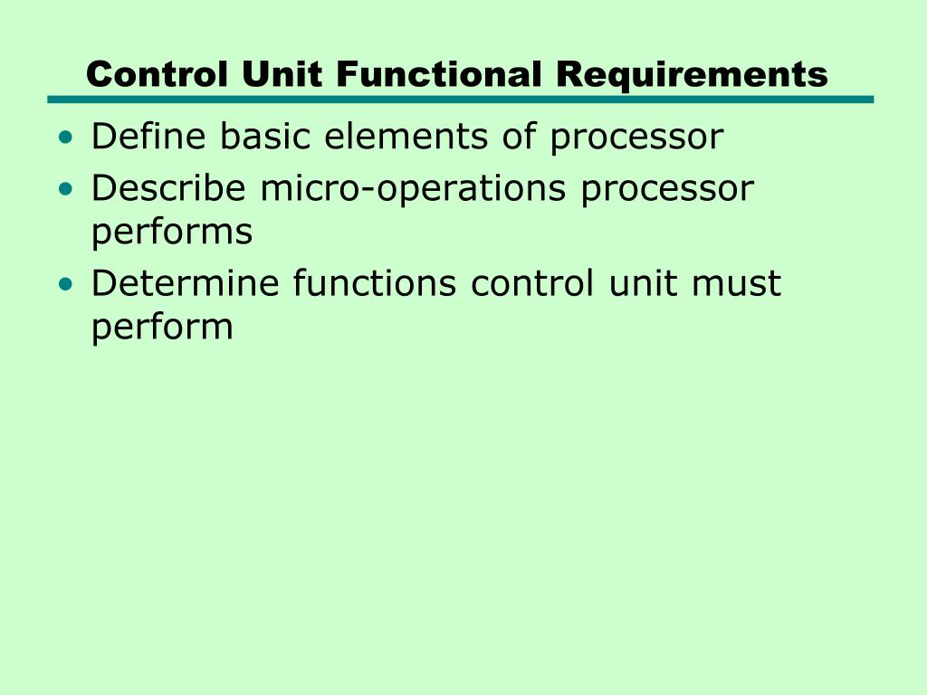 PPT Chapter 15 Control Unit Operation PowerPoint Presentation, free