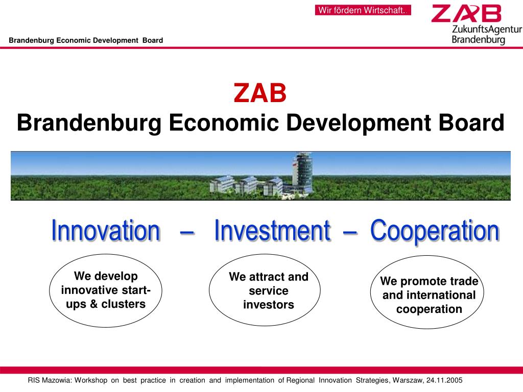 PPT Brandenburg Economic Development Board PowerPoint Presentation