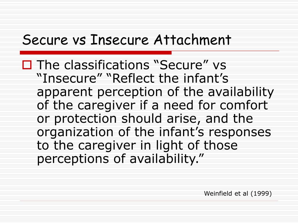 PPT Clinical Application of Attachment Concepts The Internal Working