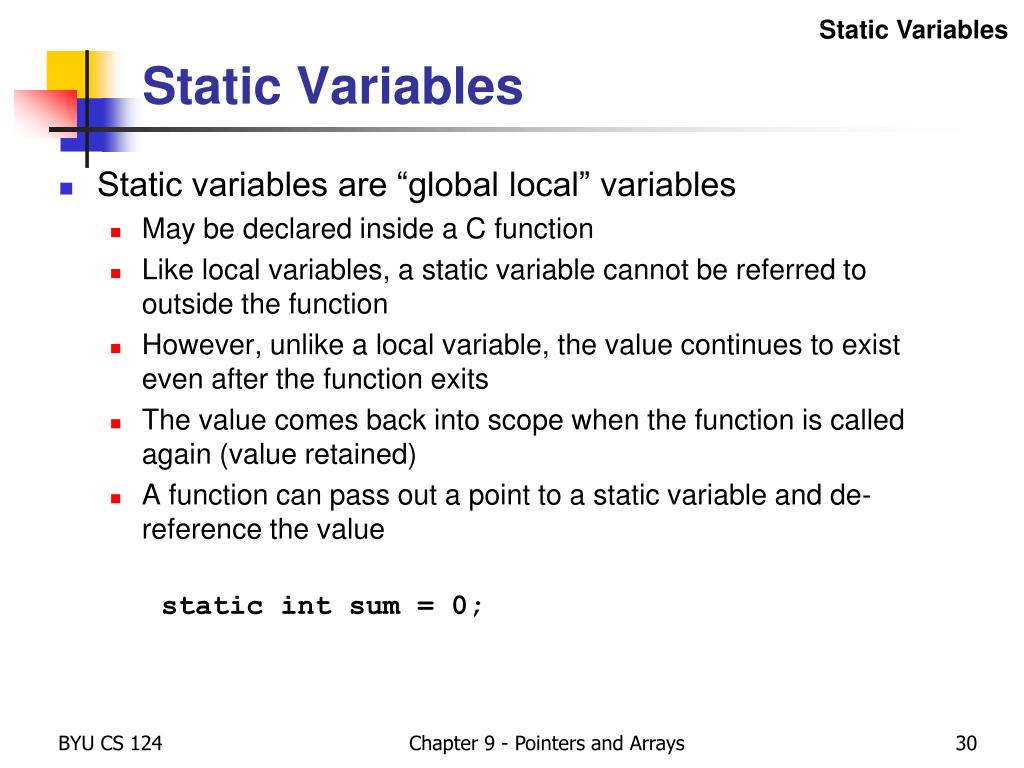PPT Chapter 9 Arrays and Pointers PowerPoint Presentation, free download ID6747341