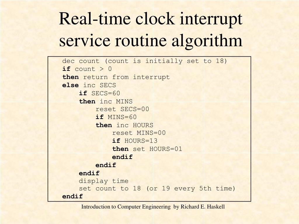 PPT RealTime Clock PowerPoint Presentation, free download ID6748324