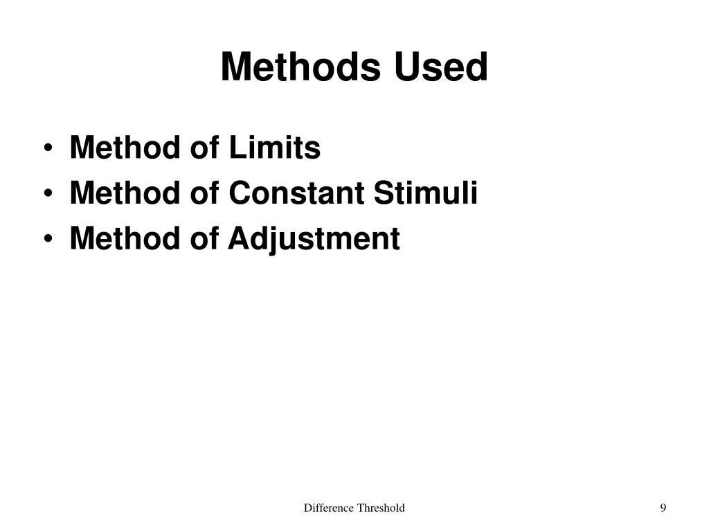 PPT Difference Threshold PowerPoint Presentation, free download ID6748627