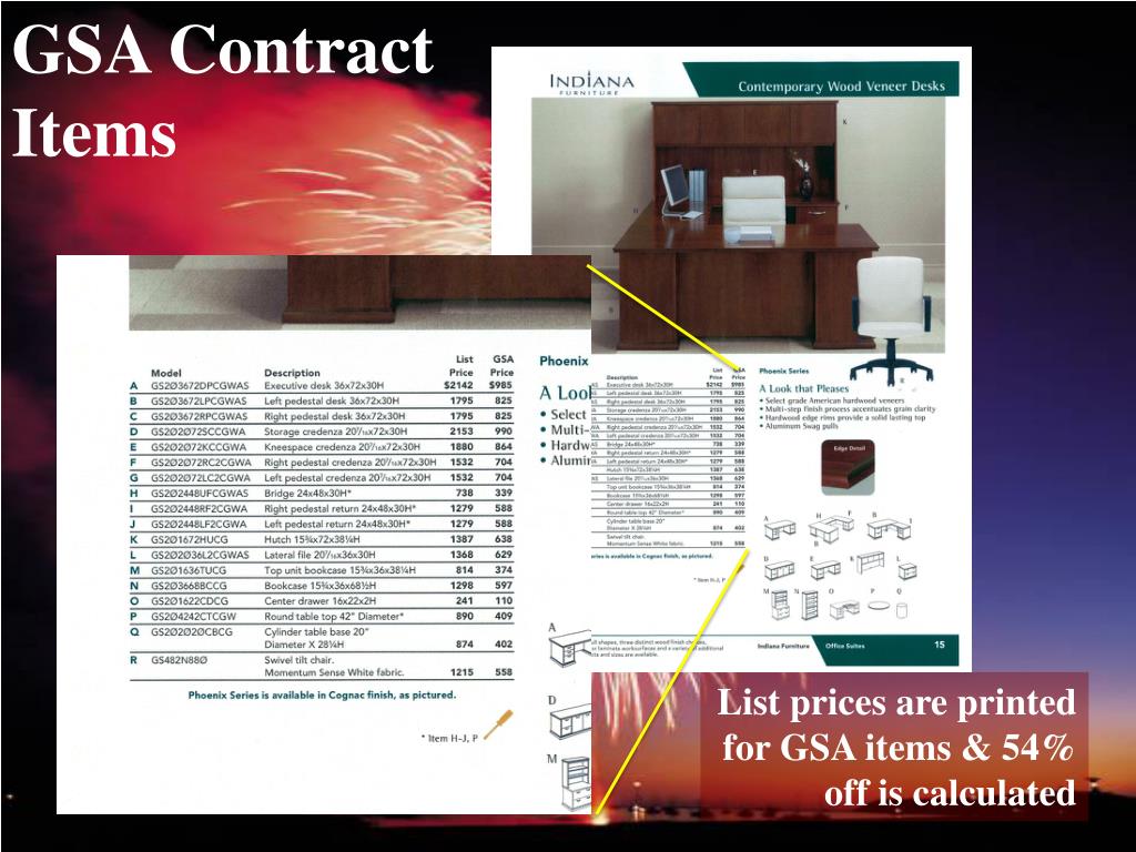 PPT Office Furniture USA GSA Program PowerPoint Presentation, free