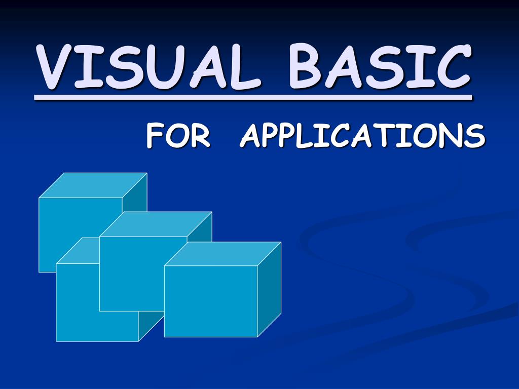 PPT VISUAL BASIC PowerPoint Presentation, free download ID6750447