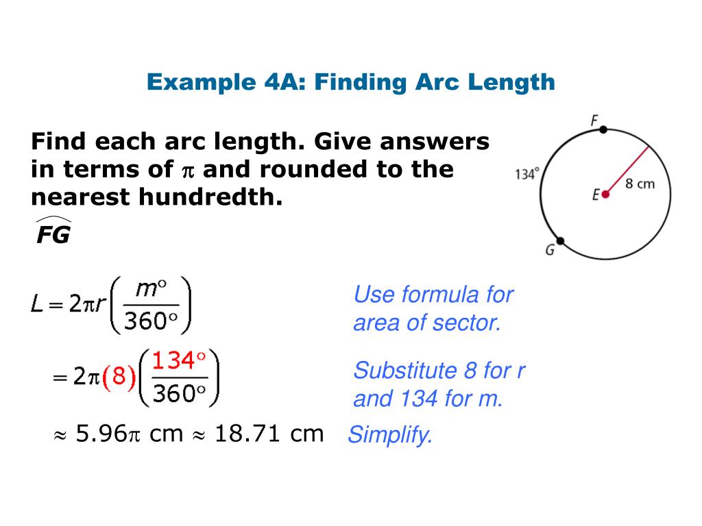 PPT Sector Area and Arc Length PowerPoint Presentation, free download