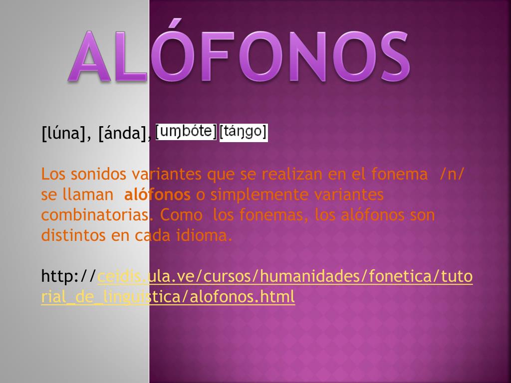 PPT ALÓFONOS PowerPoint Presentation, free download ID