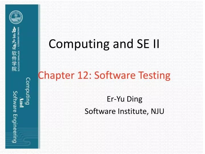 Testing And Maintenance In Software Engineering Ppt