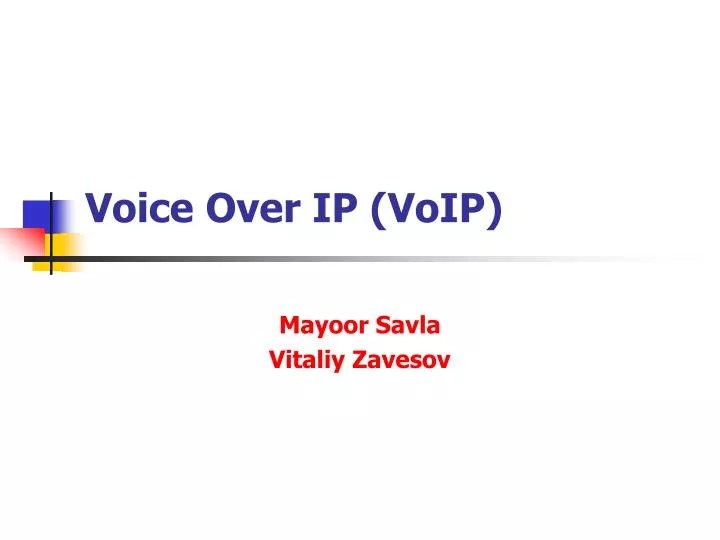 PPT Voice Over IP (VoIP) PowerPoint Presentation, free download ID