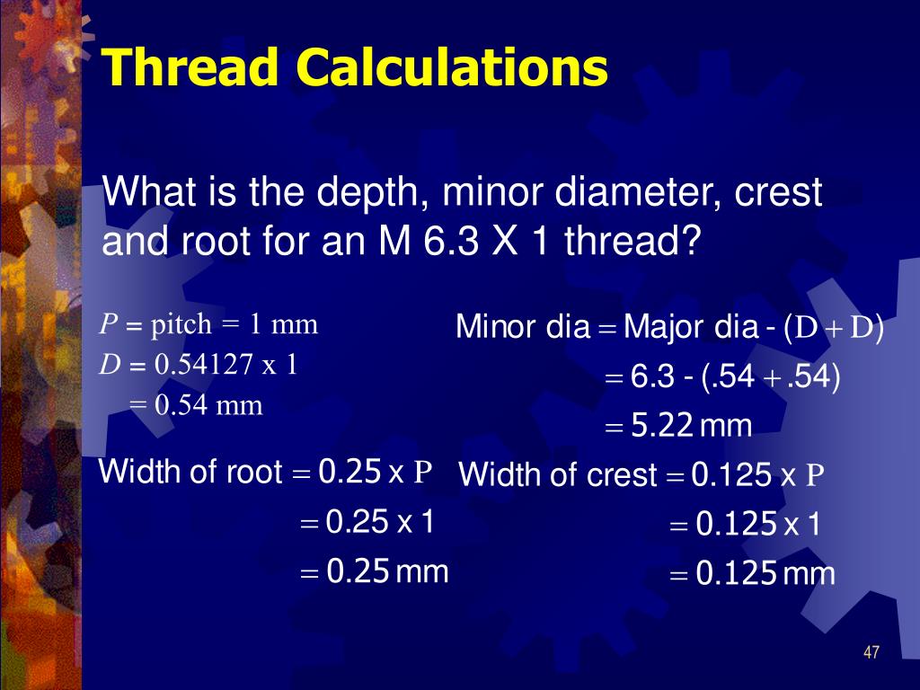 PPT Threads and Thread Cutting PowerPoint Presentation, free download