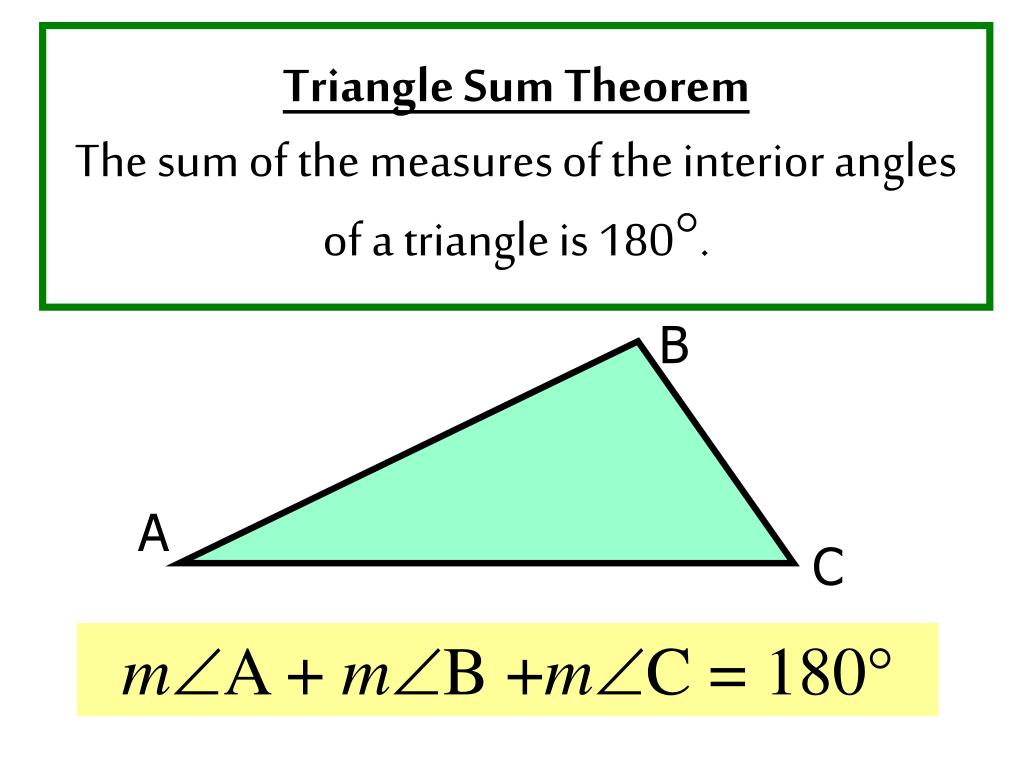 PPT 4.1 Apply Triangle Sum Theorems PowerPoint Presentation, free
