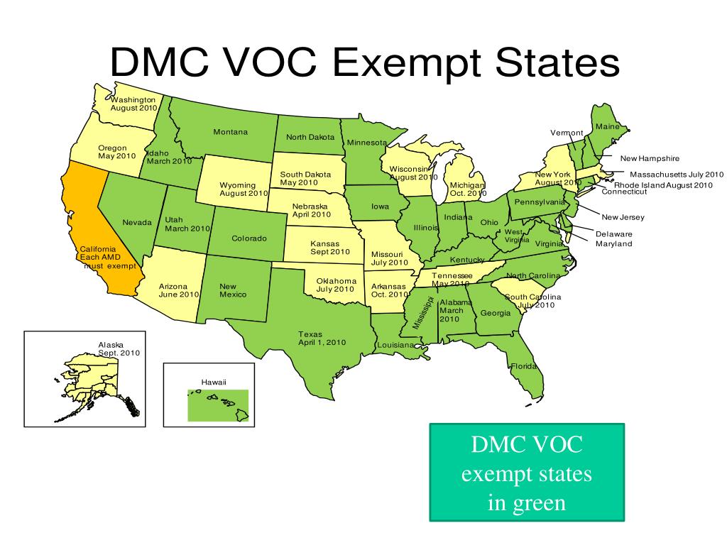 PPT DIMETHYL CARBONATE (DMC) The Newest VOC Exempt Solvent PowerPoint