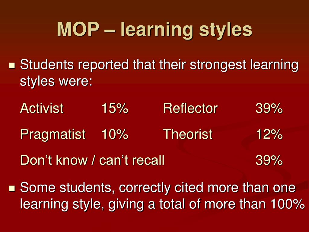 PPT Assessing the Perceived Value of Reflective Practice in two