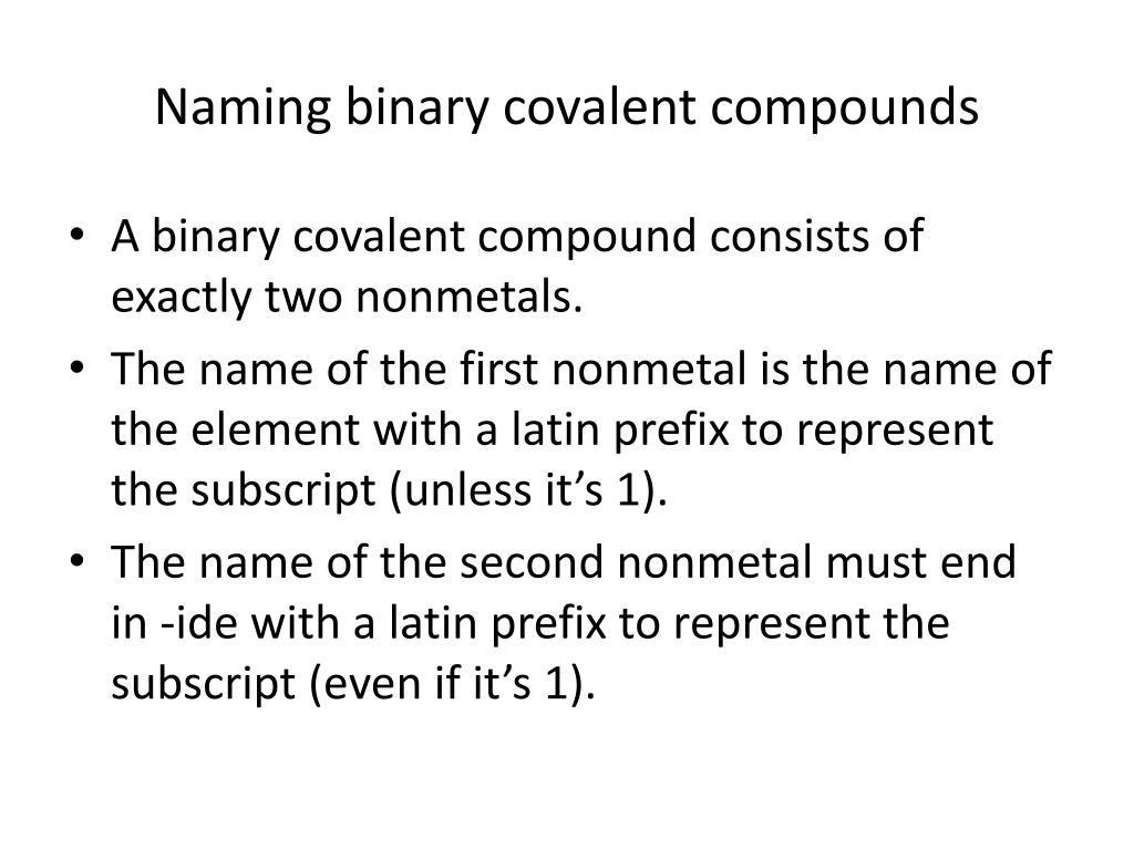 PPT Comparing covalent compounds PowerPoint Presentation, free