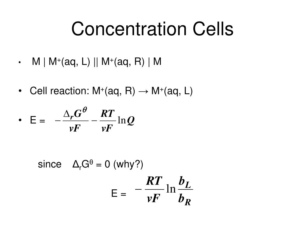 PPT Nernst equation PowerPoint Presentation, free download ID6775484