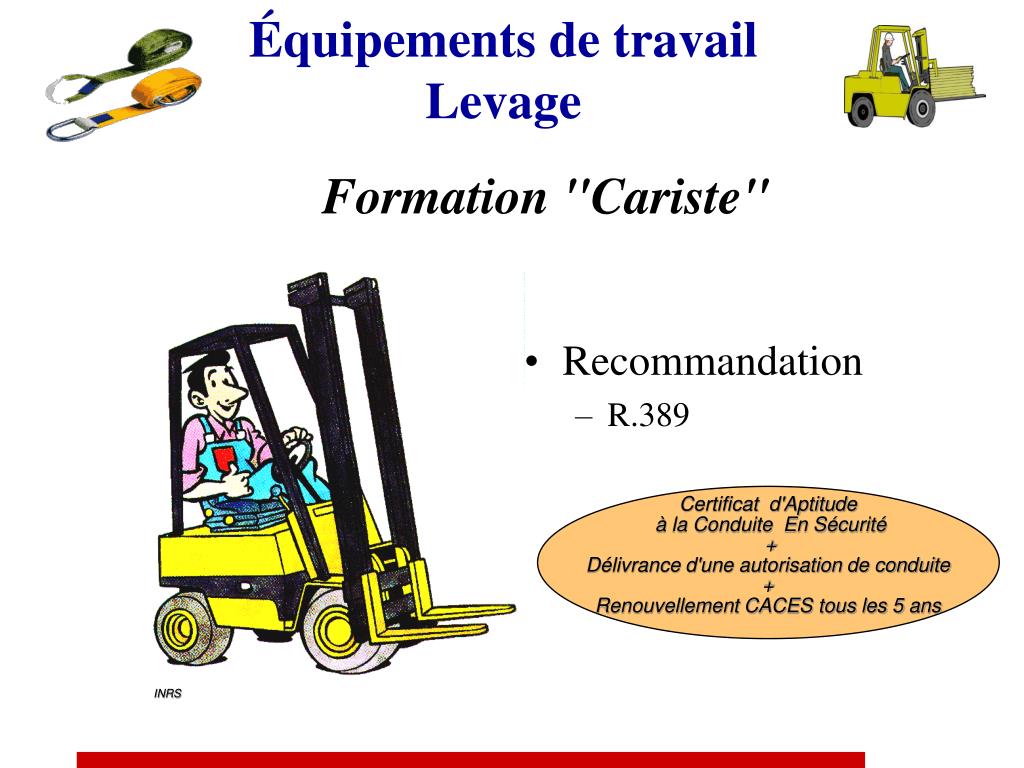 PPT Équipements de travail Levage PowerPoint