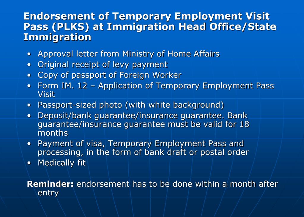 Insurance Guarantee For Foreign Worker