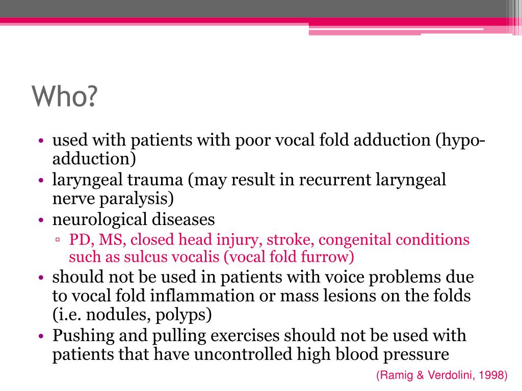 PPT Vocal Function Exercises Laryngeal Adduction Exercises PowerPoint