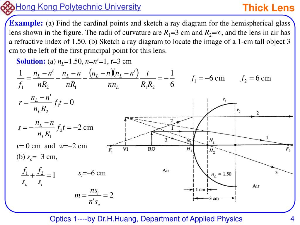PPT Thick Lens PowerPoint Presentation, free download ID6776428