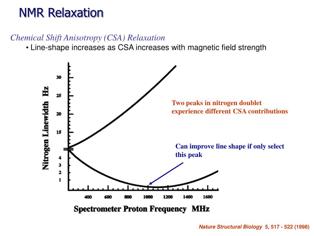 PPT NMR Relaxation PowerPoint Presentation, free download ID6778049