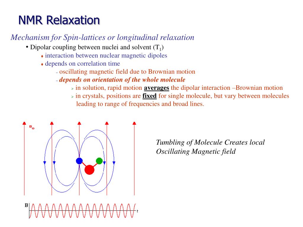 PPT NMR Relaxation PowerPoint Presentation, free download ID6778049
