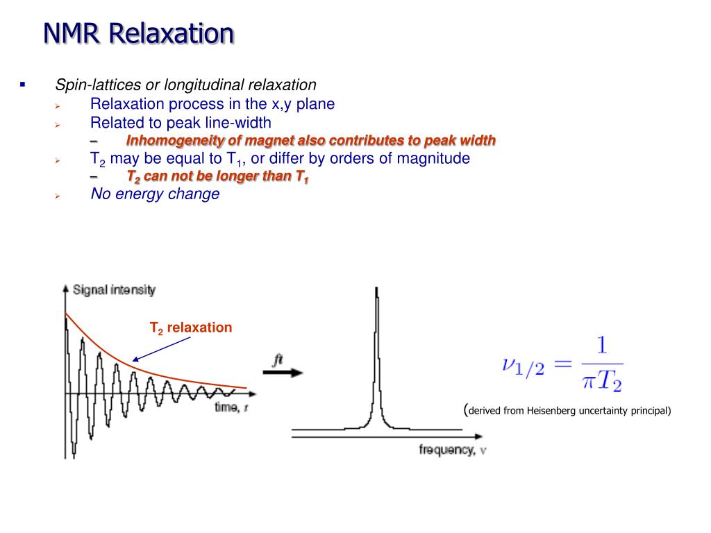 PPT NMR Relaxation PowerPoint Presentation, free download ID6778049