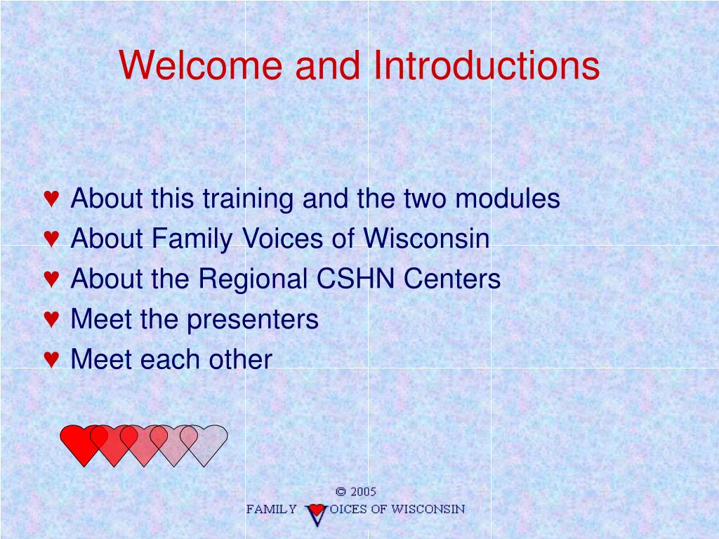 PPT FAMILY VOICES OF WISCONSIN PowerPoint Presentation, free download