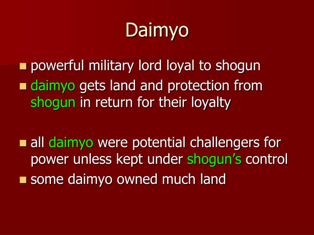 PPT The Japanese Feudal System PowerPoint Presentation, free download