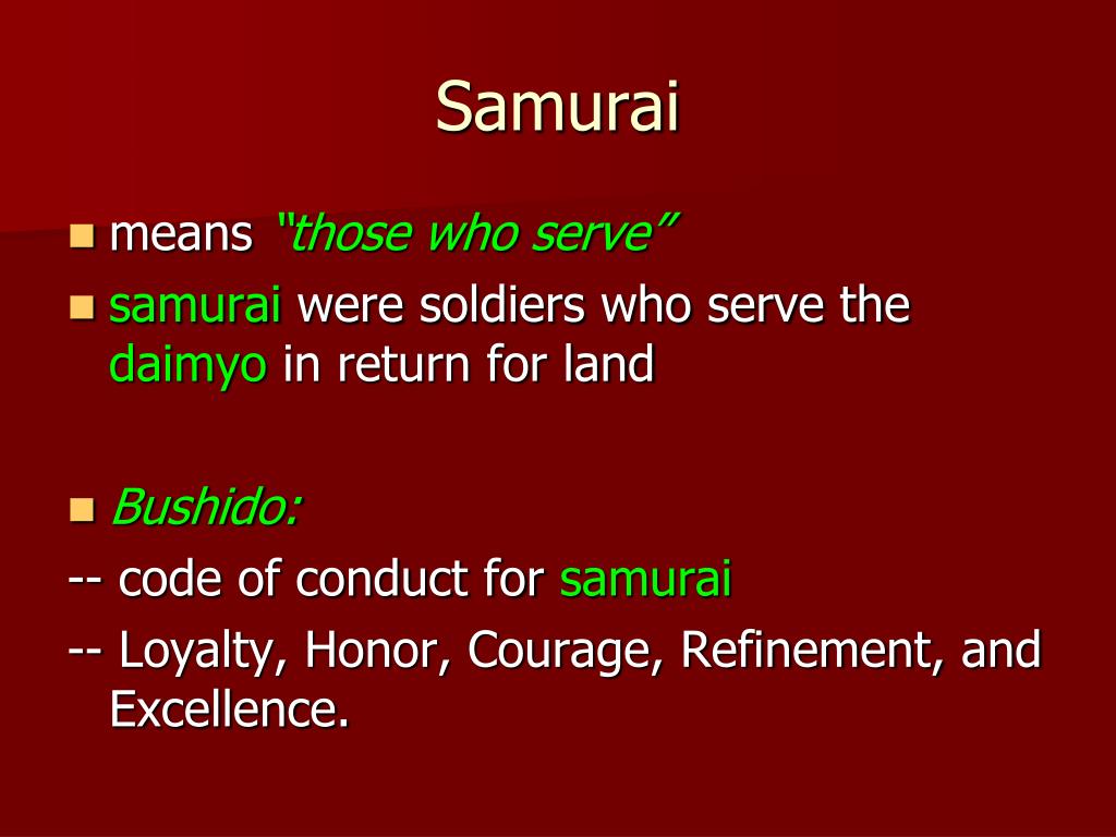PPT The Japanese Feudal System PowerPoint Presentation, free download