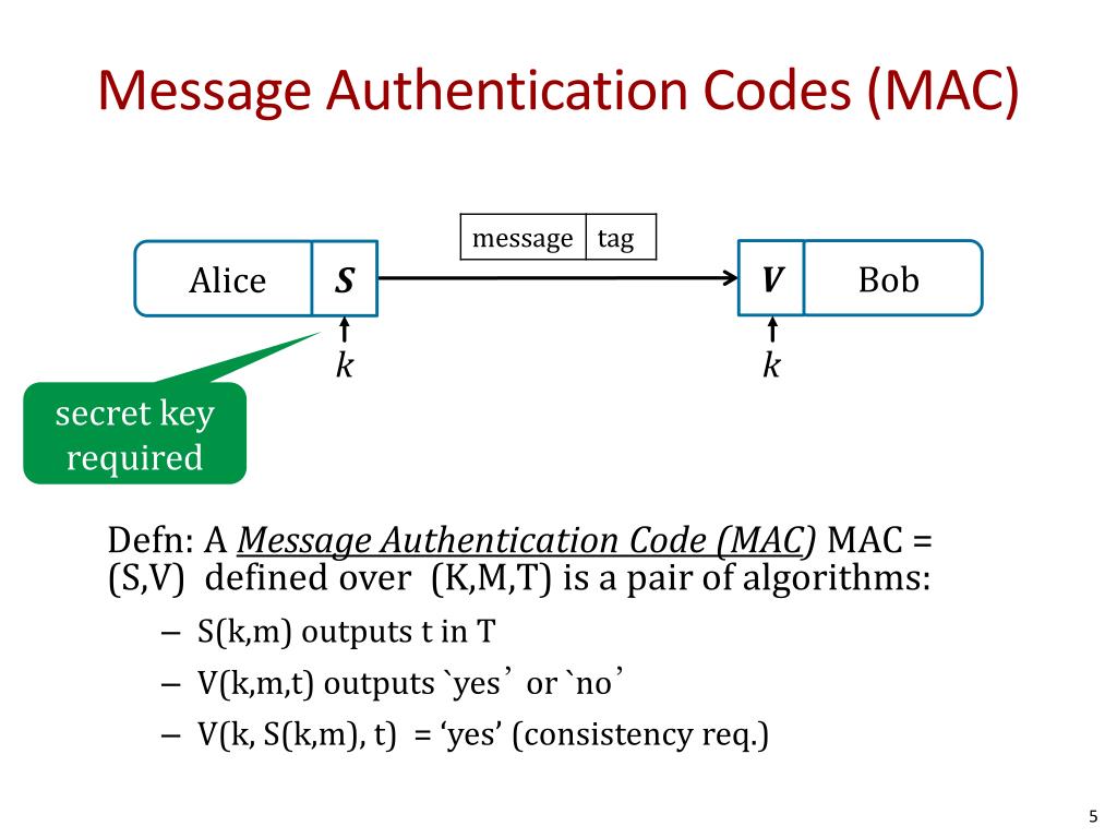 PPT Message Authentication Codes (MACs) and Hashes PowerPoint