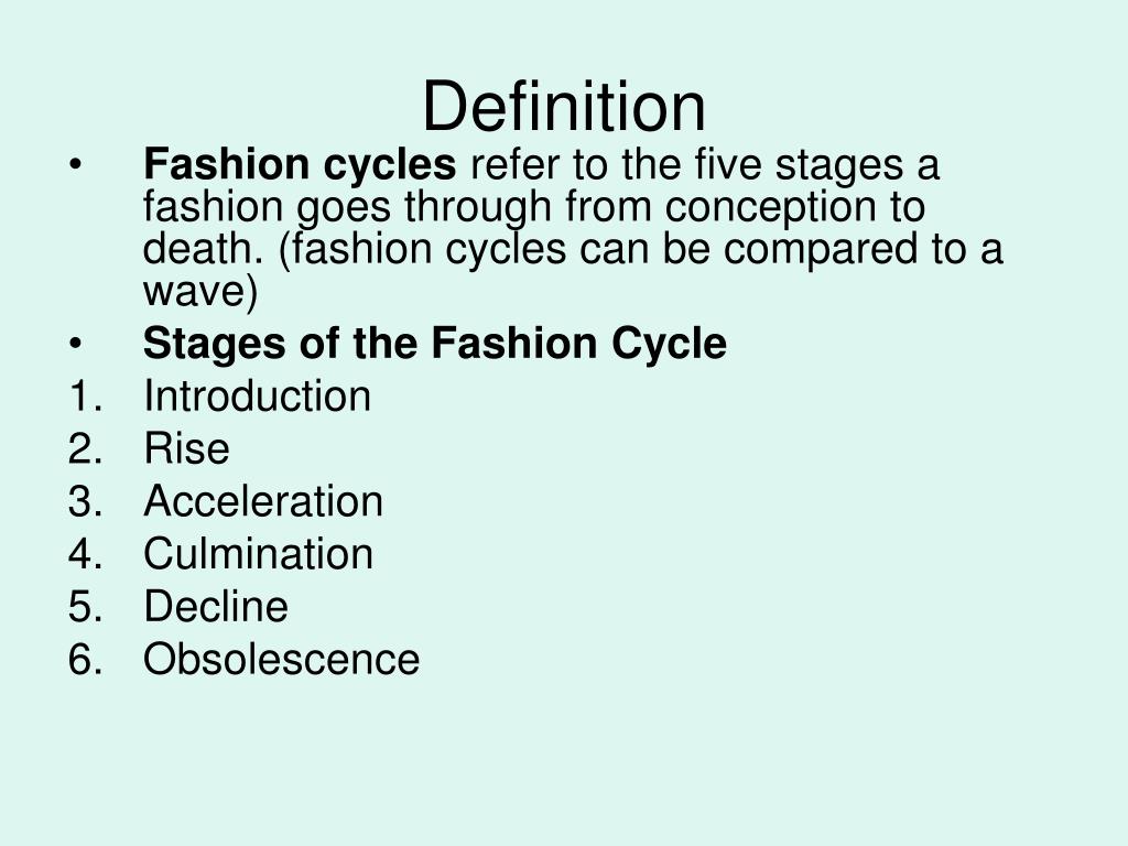 PPT Fashion Cycles PowerPoint Presentation, free download ID6781771