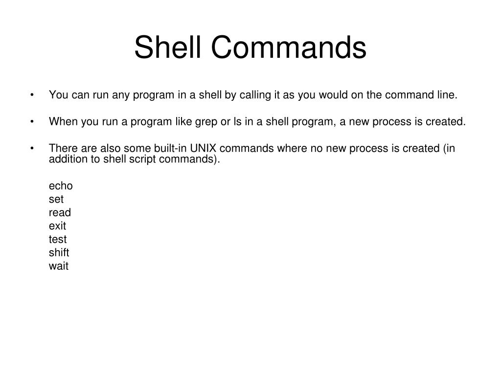 PPT UNIX Shells PowerPoint Presentation, free download ID6782241