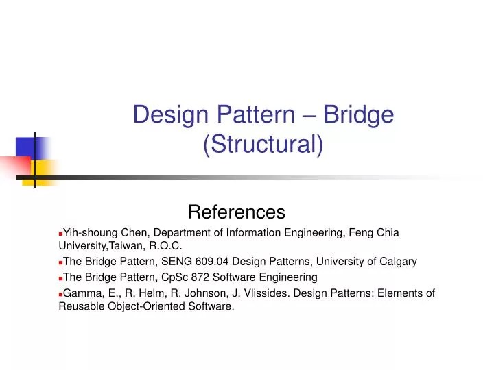 PPT Design Pattern Bridge (Structural) PowerPoint