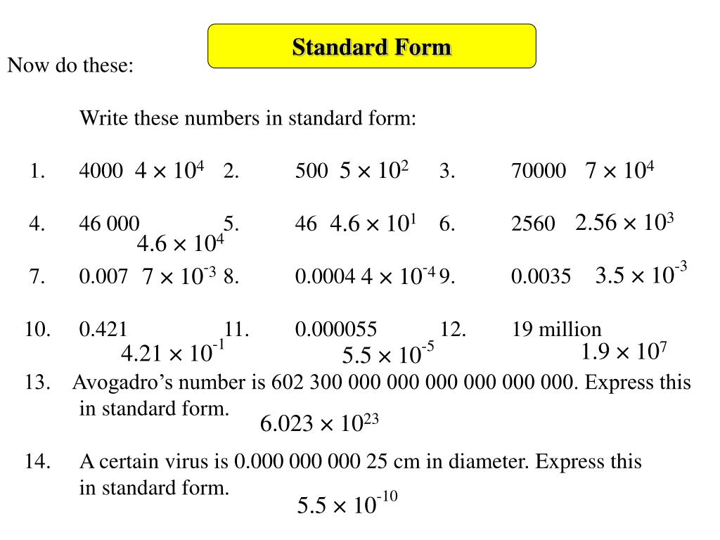 PPT Standard Form PowerPoint Presentation, free download ID6788252