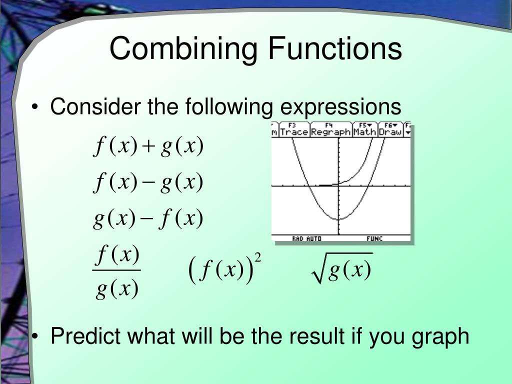 PPT Combination of Functions PowerPoint Presentation, free download