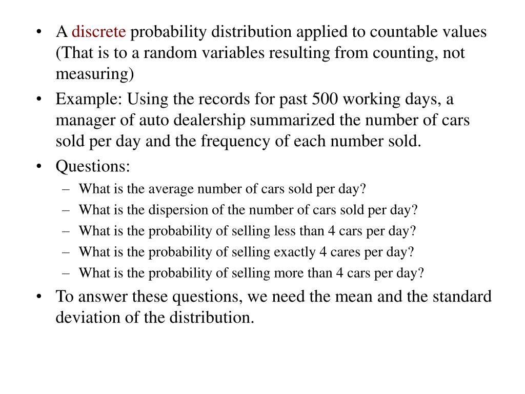 PPT Discrete Probability Distribution PowerPoint Presentation, free