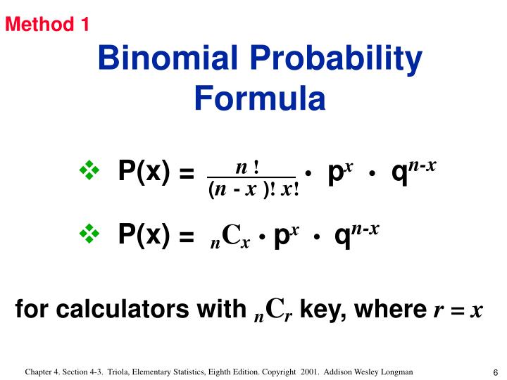 PPT Binomial Probability Distribution 1. The experiment must have a