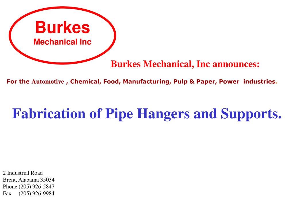 PPT Burkes Mechanical Inc PowerPoint Presentation, free download ID