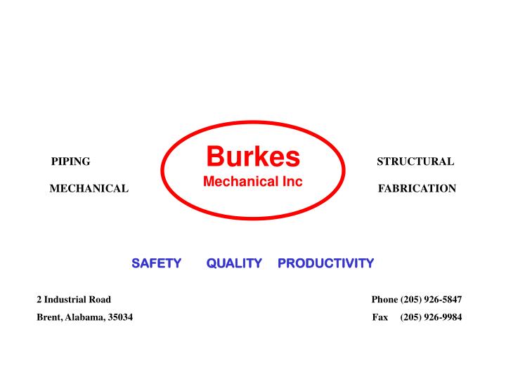 PPT Burkes Mechanical Inc PowerPoint Presentation ID6794433