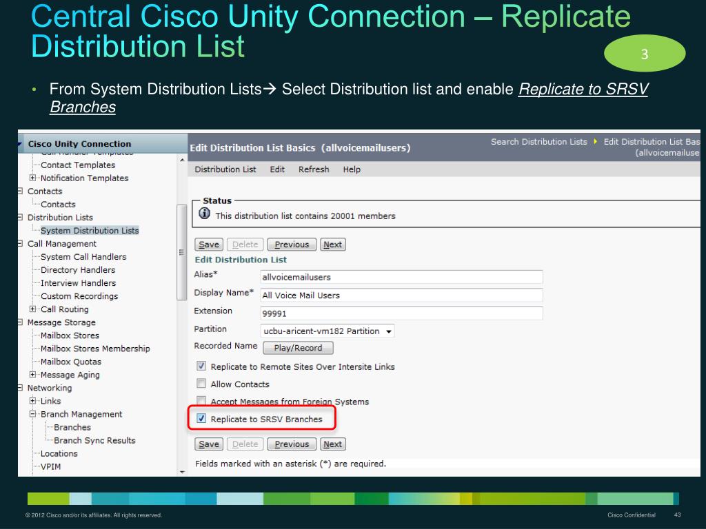 PPT Cisco Unity Connection SRSV 9.1(1) PowerPoint Presentation, free