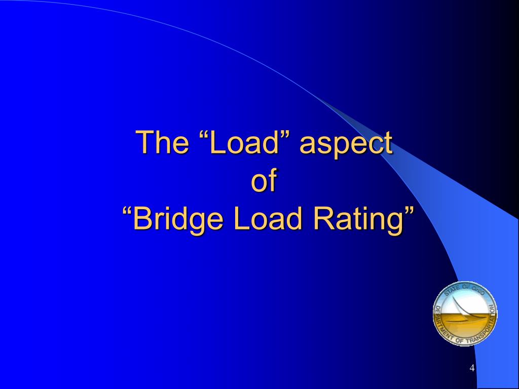 PPT ODOT BRIDGE LOAD RATING PowerPoint Presentation, free download ID6794839
