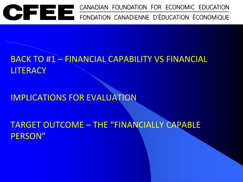 PPT THE CANADIAN FOUNDATION FOR ECONOMIC EDUCATION PowerPoint