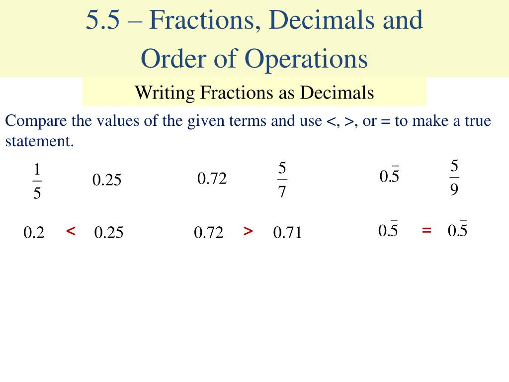 PPT 5.4 Dividing Decimals PowerPoint Presentation, free download