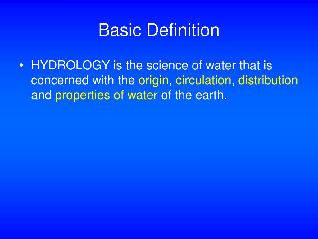 PPT Watershed Hydrology PowerPoint Presentation, free download ID