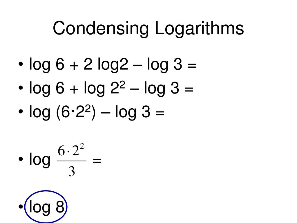 PPT Properties of logarithms PowerPoint Presentation, free download